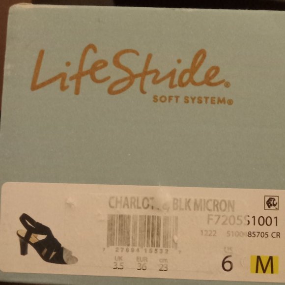 Life Stride soft system Black Charlotte heels pull on dress shoes NIB sz 6 M - Picture 6 of 6